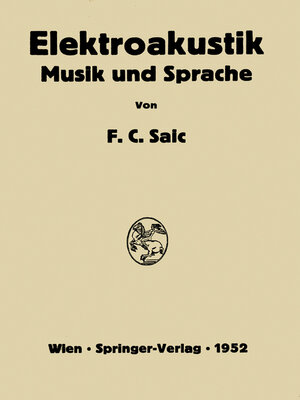 cover image of Elektroakustik